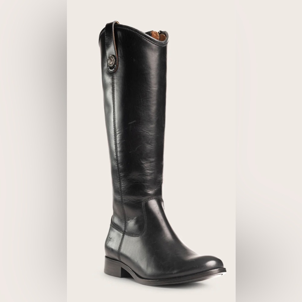 Black Frye Melissa Button Boots